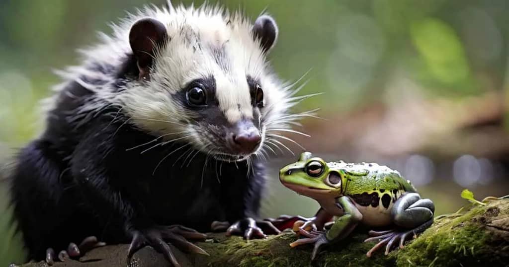 Skunk Feeding Behavior FOR FROG