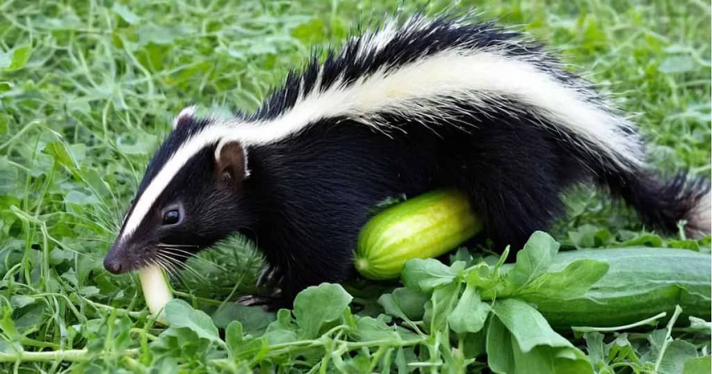 skunks and their potential love for garden goodies like zucchini.