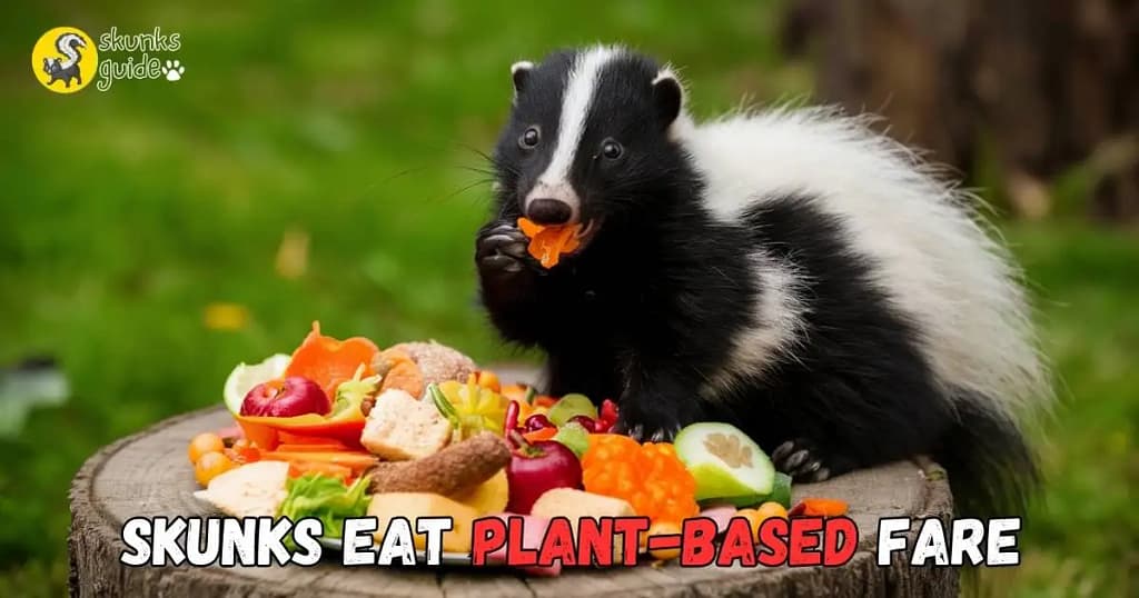 Skunks Eat Plant-based Fare