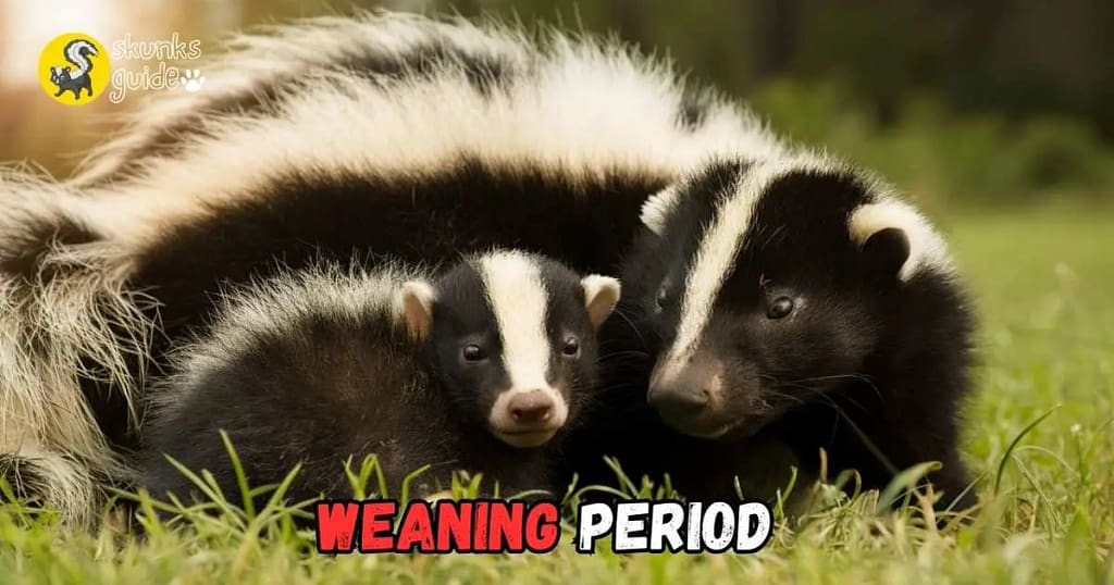 Baby Skunks Weaning Period