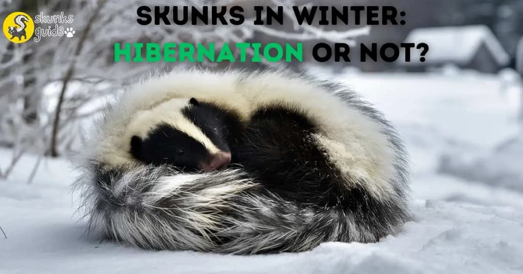 Skunks In Winter Hibernation Or Not