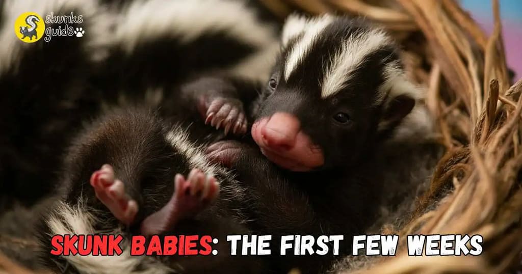 Skunk Babies The First Few Weeks