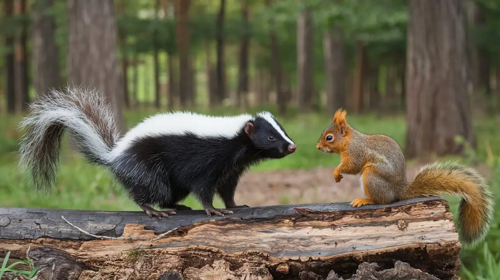 Skunks Eat Squirrels