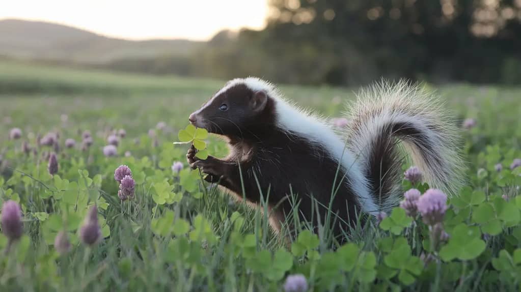 Do Skunks Eat Clover Specifically