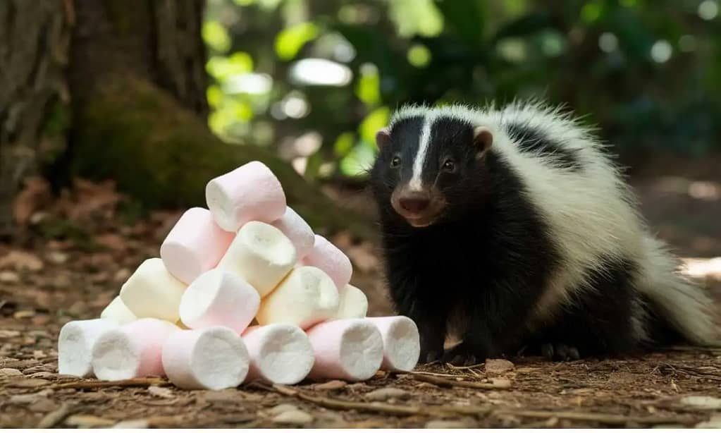 Curiosity About Skunks And Marshmallows