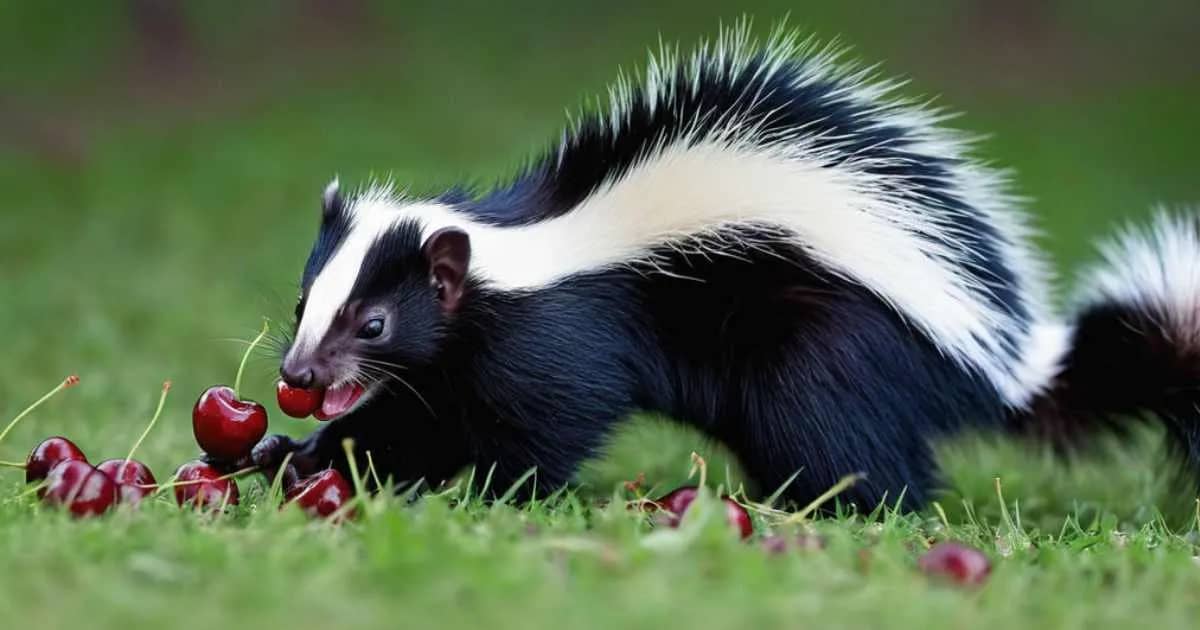 skunk eat Cherries