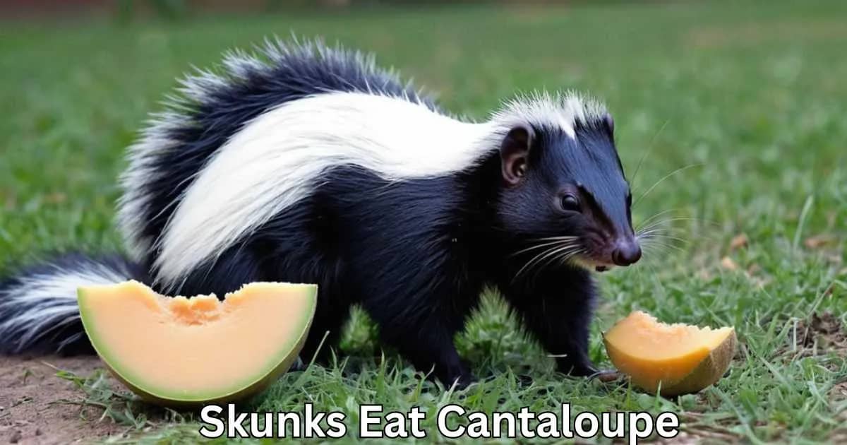 Skunks Eat Cantaloupe