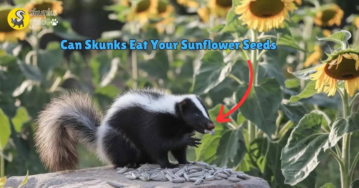 Skunks Eat Sunflower Seeds