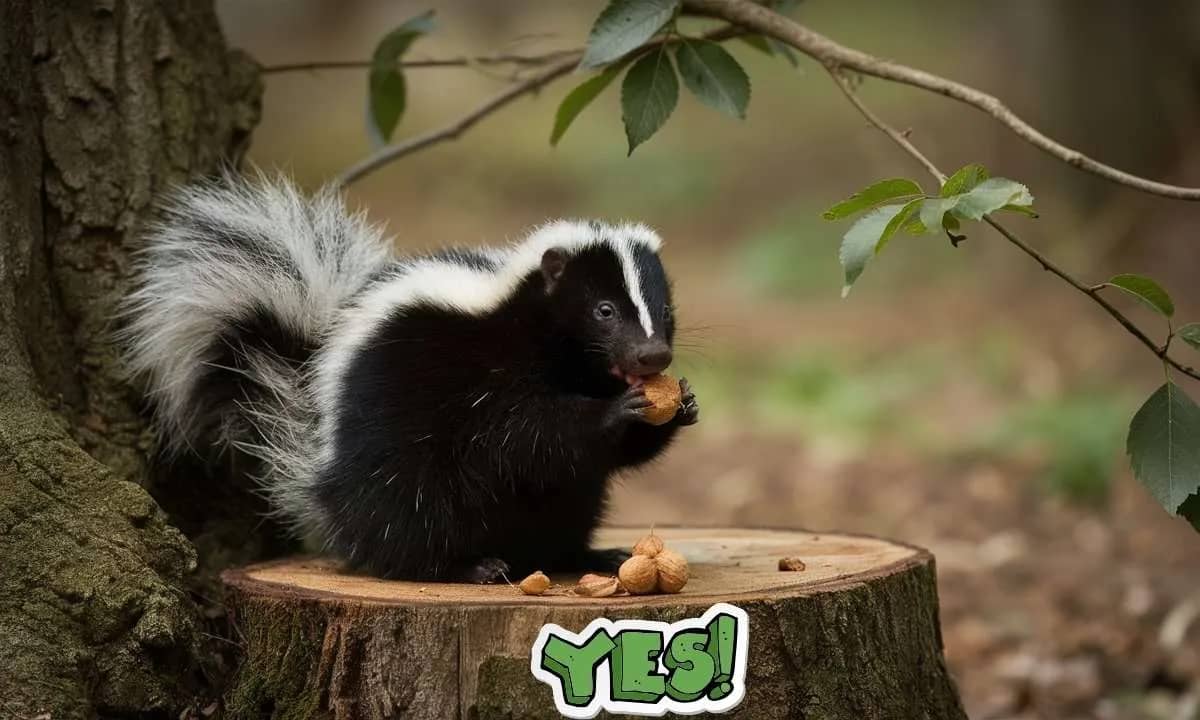 Do Skunks Eat Nuts