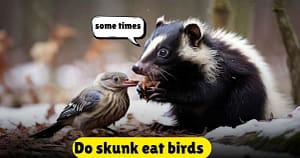 Do skunk eat birds