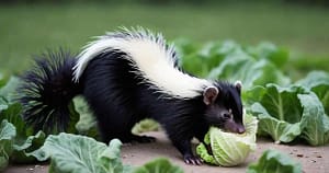 Skunks Eat Cabbage