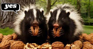 Do Skunks Eat Walnuts