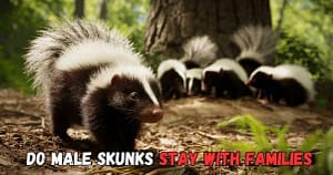 Do Male Skunks Stay With Families