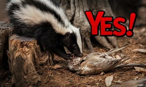 Can Skunks Eat Carrion