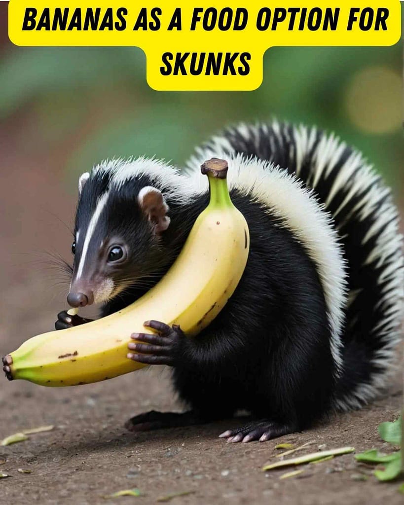 Bananas As A Food Option For Skunks