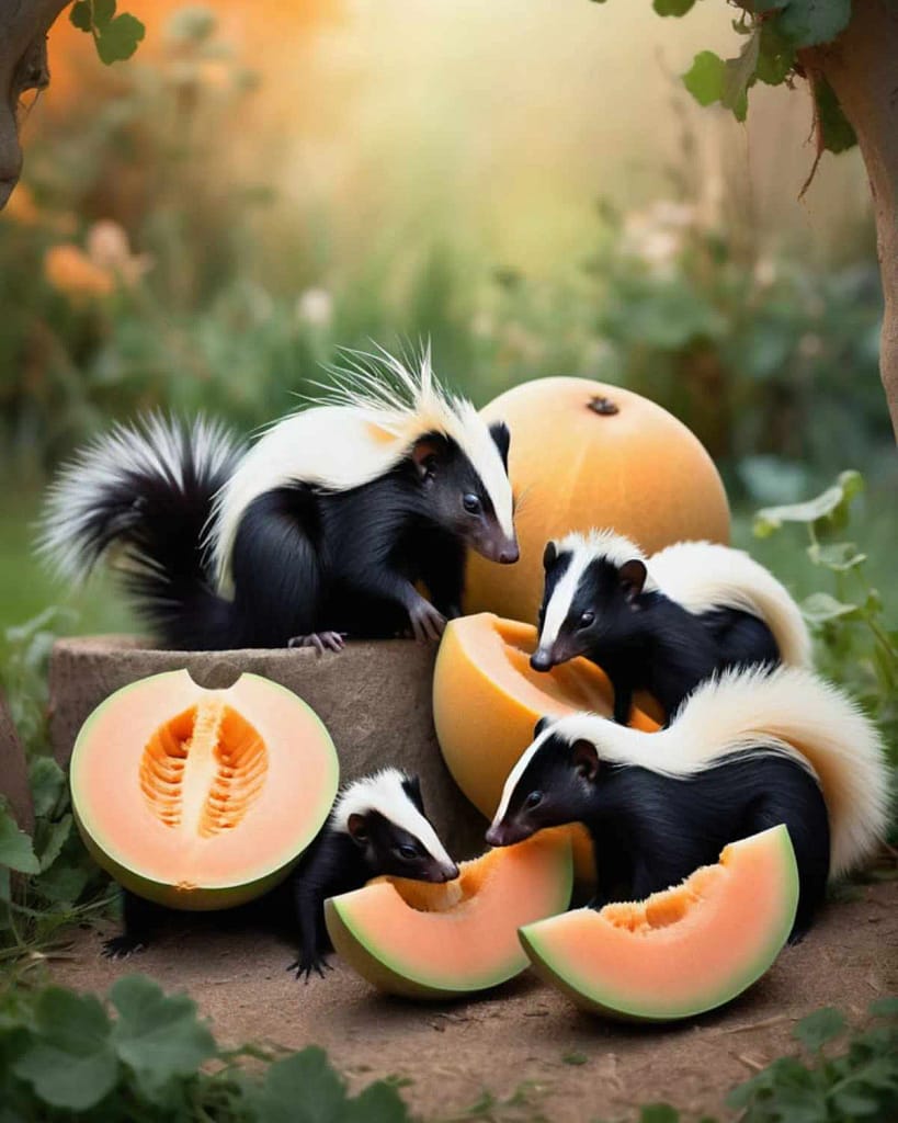 Healthy CantaloupeFor Skunks