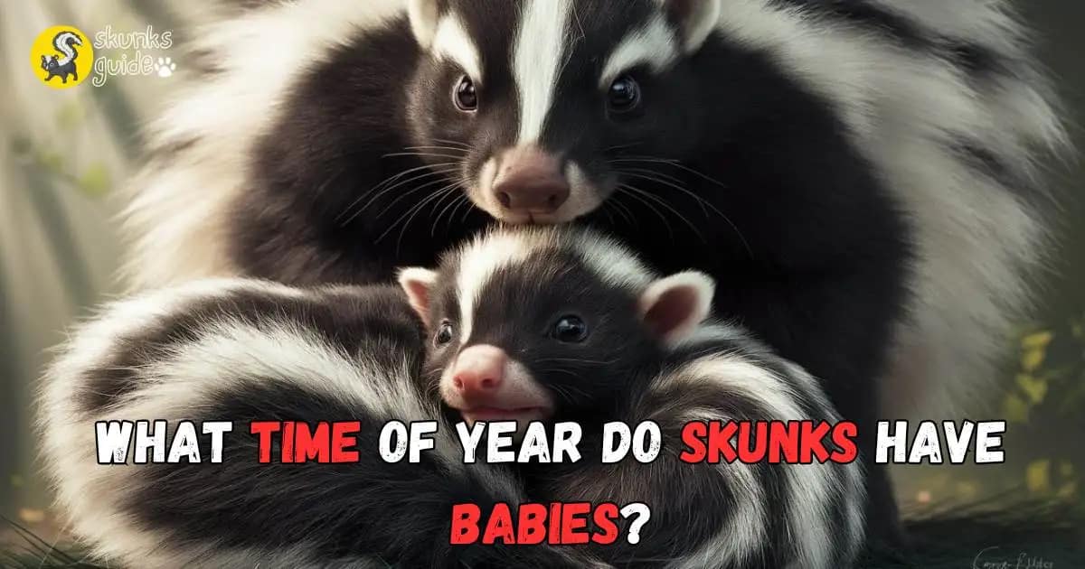 What Time of Year Do Skunks Have Babies? Find Out Here!